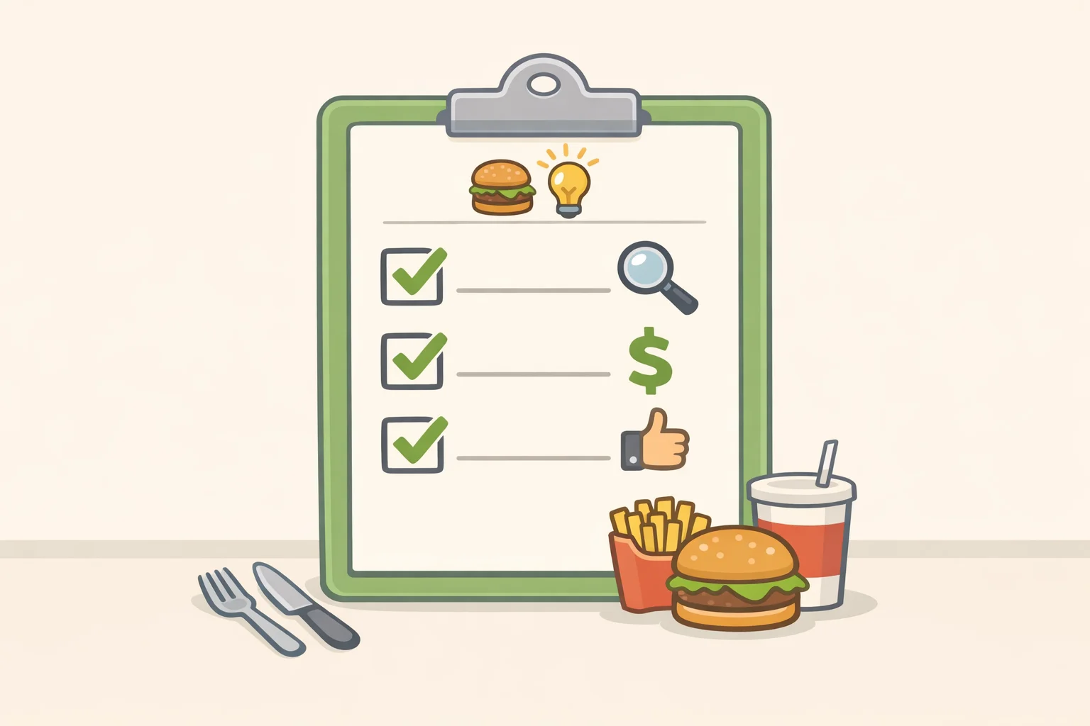 Checklist illustrating how to fact-check a Panera menu hack by checking the app, verifying a real named source, and confirming components match the current Nutrition Guide